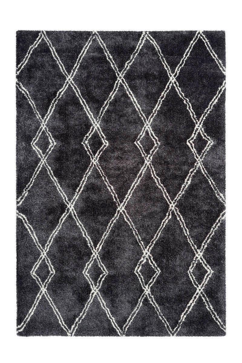 Hochflorteppich Orlando - Anthrazit, Design, Textil (200/290cm) - Kayoom