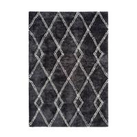 Hochflorteppich Orlando - Anthrazit, Design, Textil (80/150cm) - Kayoom