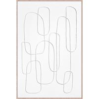 Keilrahmenbild Denise in Naturfarben ca. 60x90cm - Weiß/Naturfarben, Holzwerkstoff/Kunststoff (60/90cm) - Premium Living