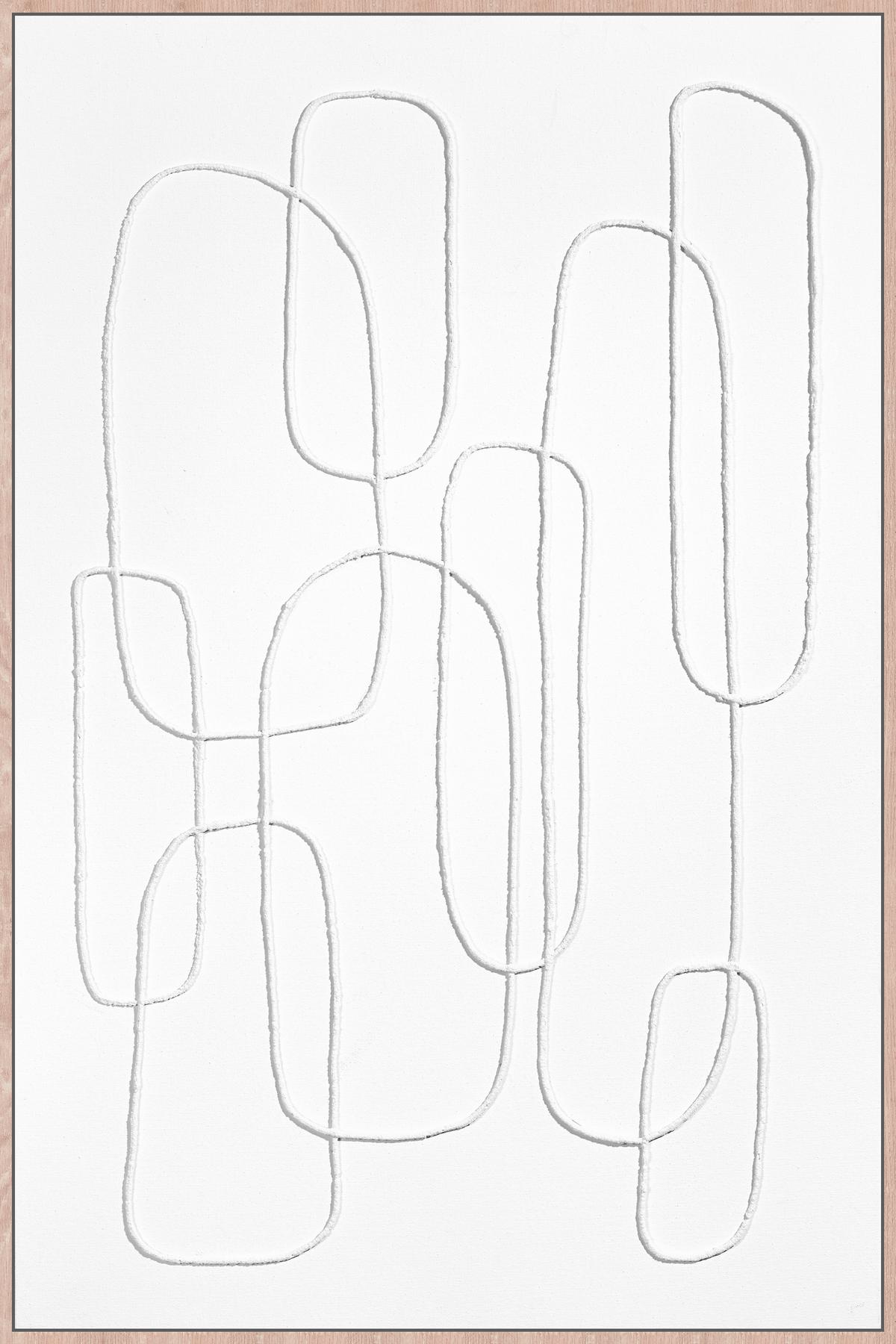 Keilrahmenbild Denise in Naturfarben ca. 60x90cm - Weiß/Naturfarben, Holzwerkstoff/Kunststoff (60/90cm) - Premium Living