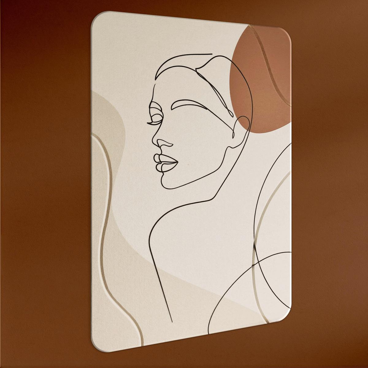 Akustični Panel Milla - bež/rjava, tekstil (60/90cm) - Premium Living