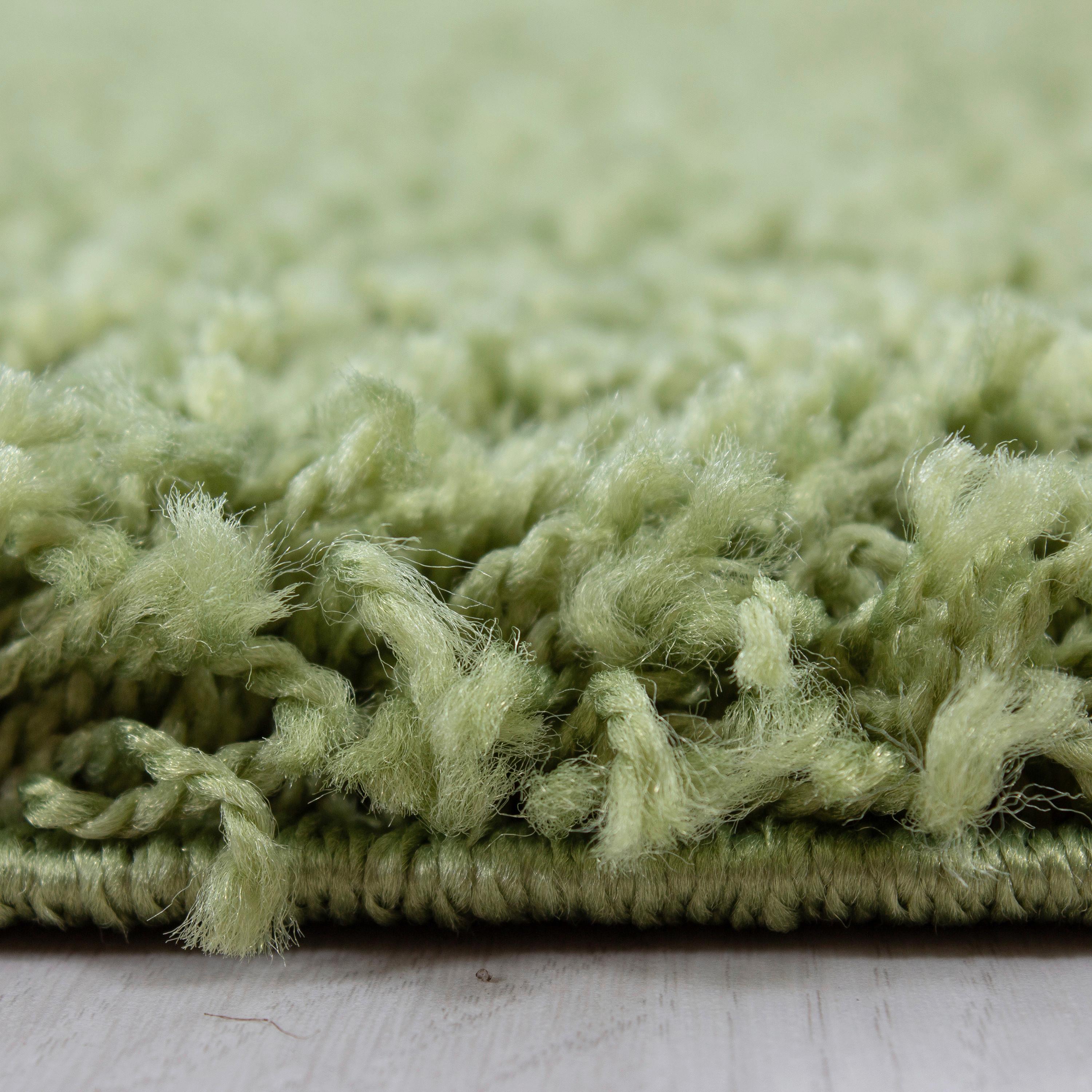 Hochflorteppich Life Grün Ø ca. 120cm - Grün, KONVENTIONELL, Textil (120cm) - Novel