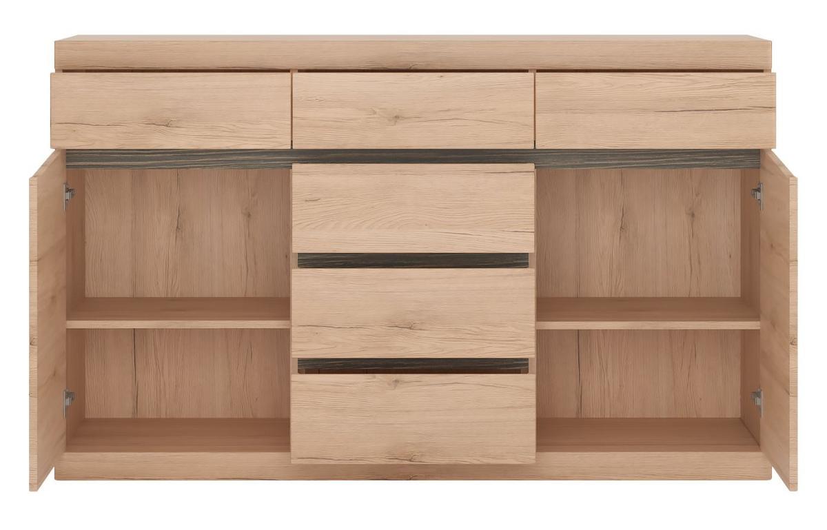 Komoda Summer, Barva Hrasta - Moderno, umetna masa/leseni material (150/92/40cm) - Modern Living