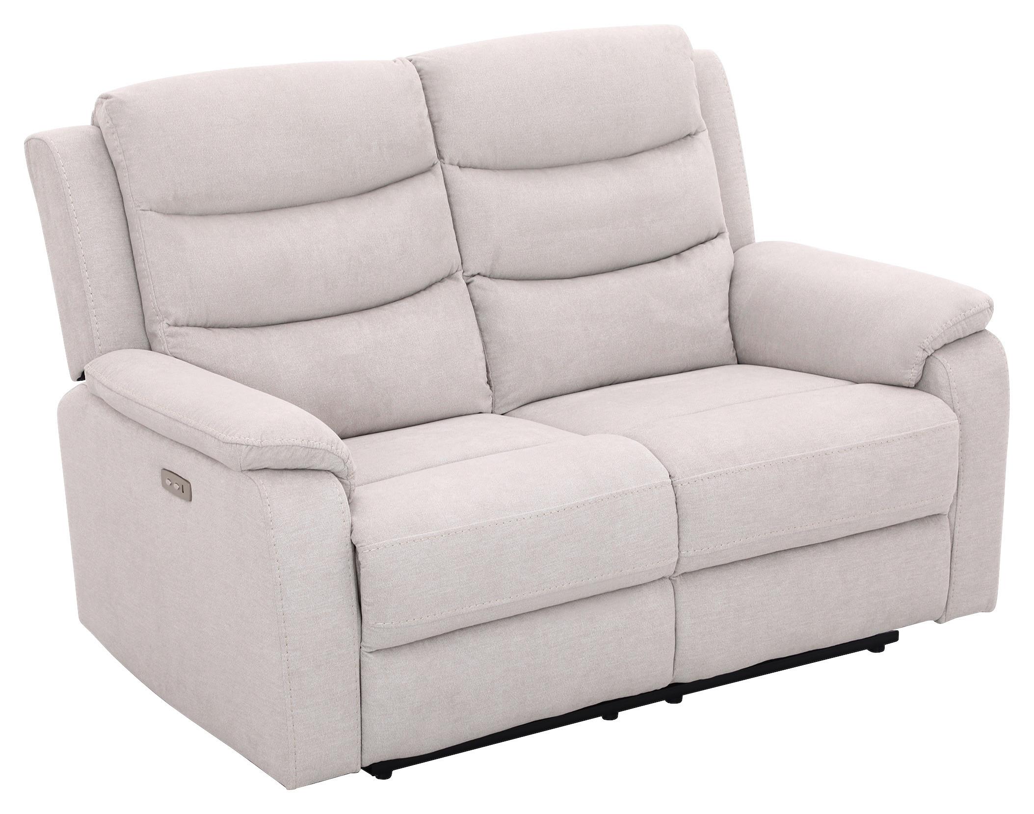 Dvosed Sa Relaks Funkcijama Manchester - bež/crna, Konvencionalno, tekstil/plastika (153/102/93cm) - Ondega
