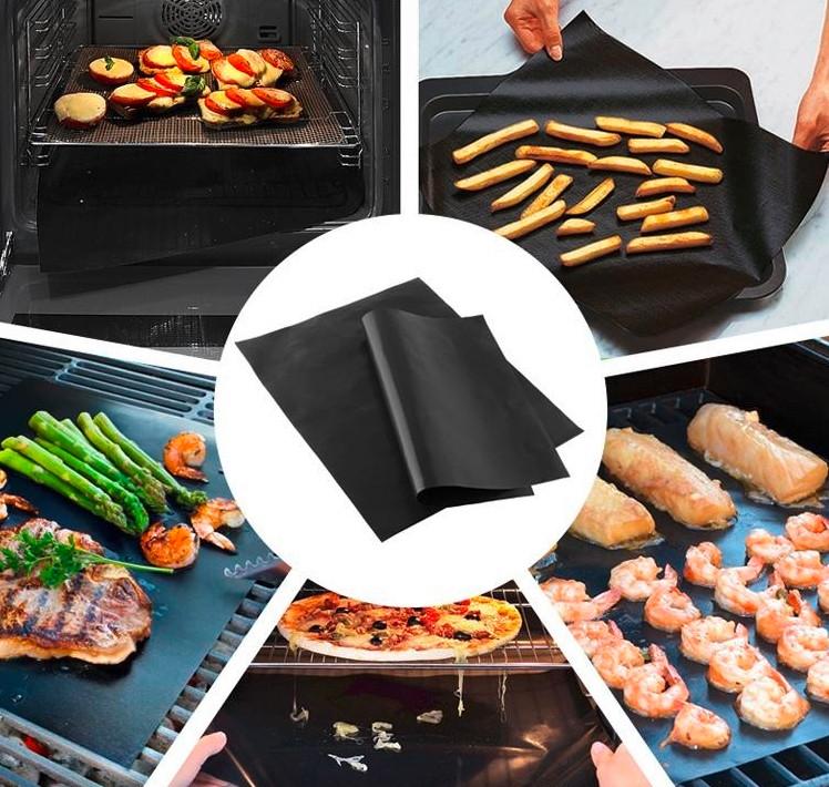 Teflon Grill Sütőlap Perfect Home - fekete