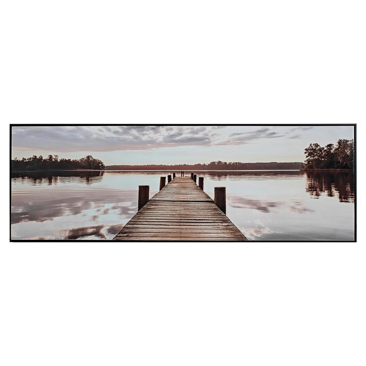 Tablou cu ramă Thian  cca. 152x52 cm - multicolor/negru, Modern, plastic/lemn (152/52/4cm) - Mömax