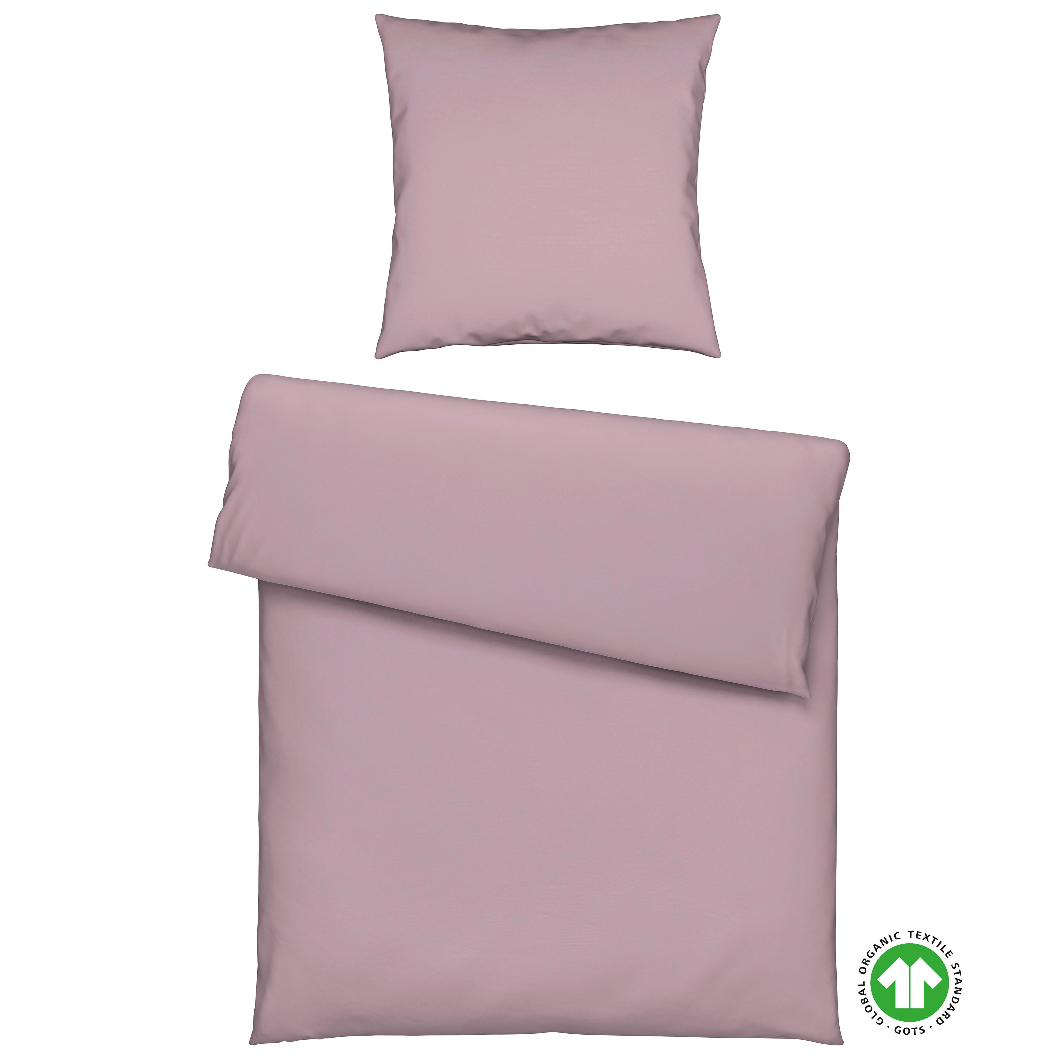 Bettwäsche Bio-Anna Flieder ca. 135x200cm - Flieder, Natur, Textil (135/200cm) - ecoTree
