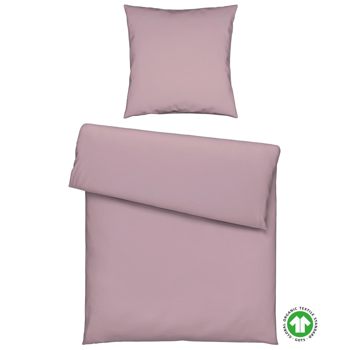 Bettwäsche Bio-Anna Flieder ca. 135x200cm - Flieder, Natur, Textil (135/200cm) - ecoTree