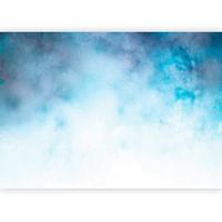 Fototapete Weiß/Hellblau ca. 400x280cm - Weiß/Hellblau, LIFESTYLE, Textil (400/280cm) - artgeist