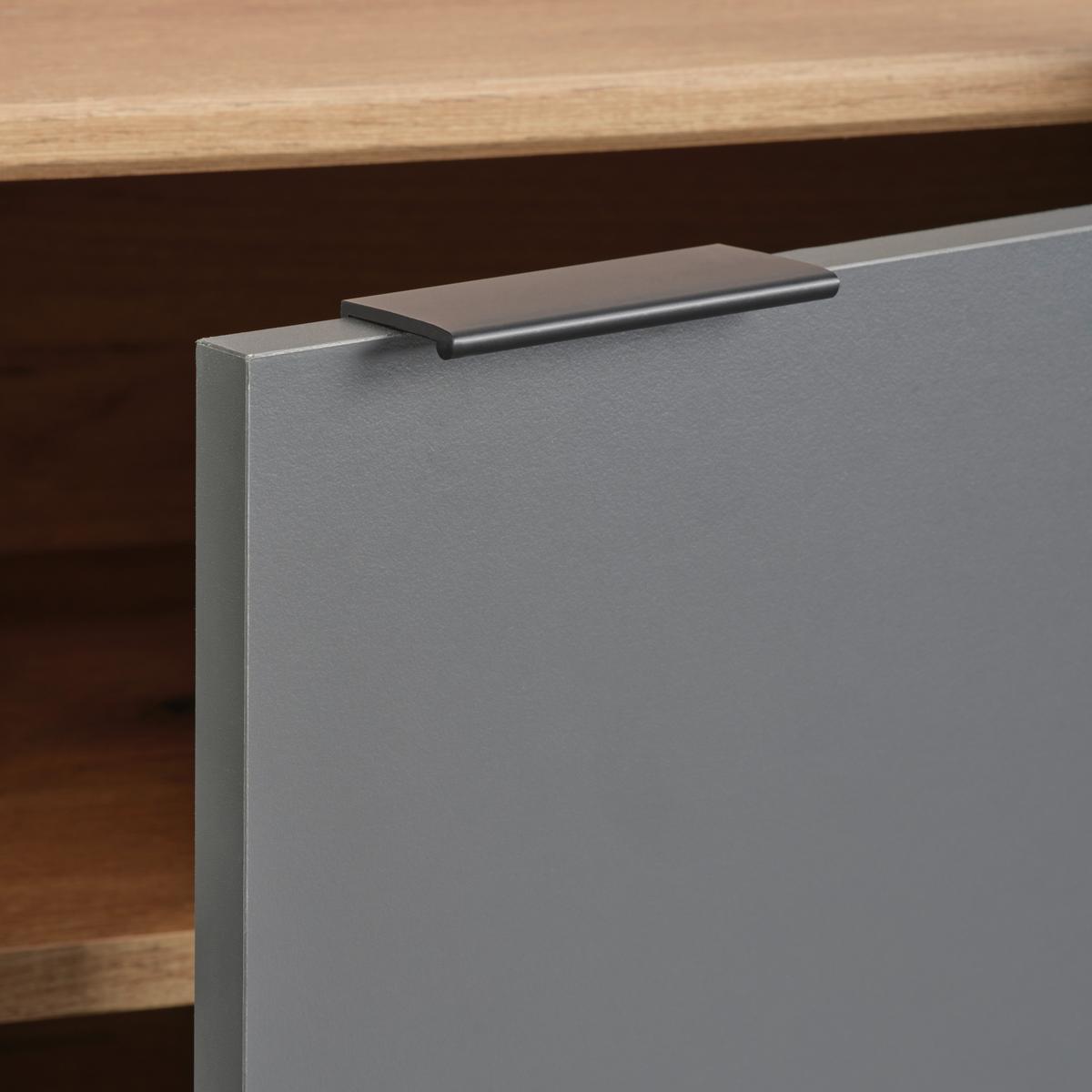 Bancă pentru hol CLEVER - culoare lemn stejar/antracit, Modern, material pe bază de lemn (90/52/38cm) - Modern Living