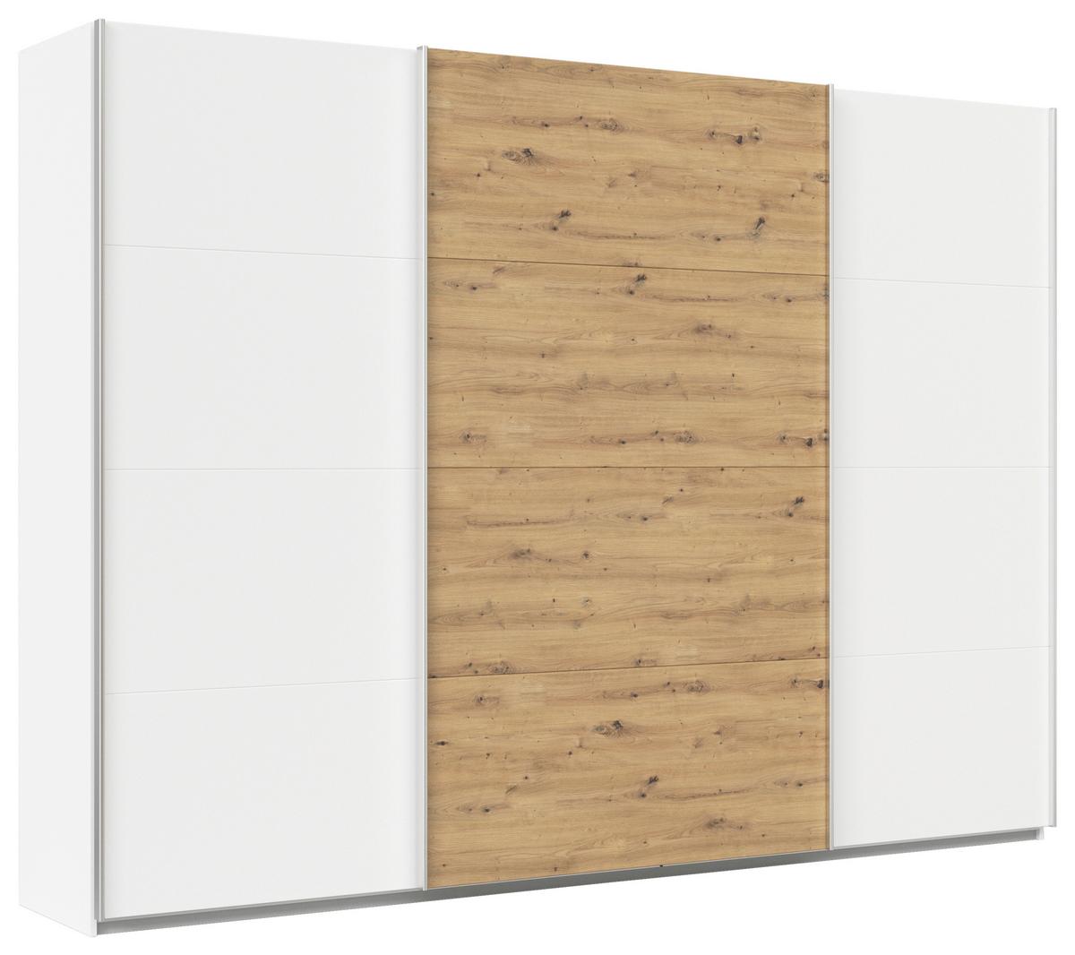 DULAP USI CULISANTE FELDKIRCH - alb/stejar Artisan, Modern, material pe bază de lemn (315/229/62cm)