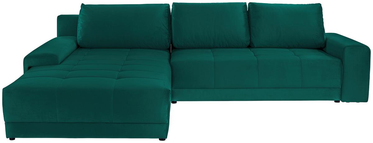Kutna Garnitura Adria - smaragdno zelena, Moderno, tekstil (213/308cm) - Modern Living