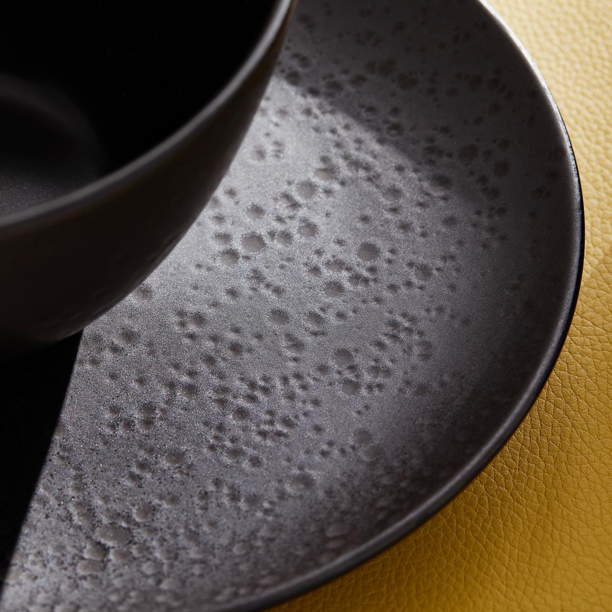 SERWIS OBIADOWO-ŚNIADANIOWY KITWE - czarny, Design, ceramika - Ritzenhoff Breker