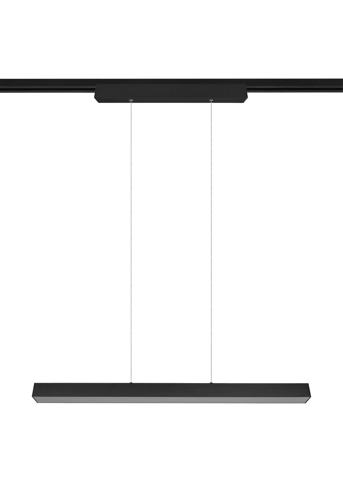 Schienensystem Duoline PL Paros in Schwarz max. 29 Watt - Schwarz, Basics, Metall (90/180/5cm) - Trio Leuchten