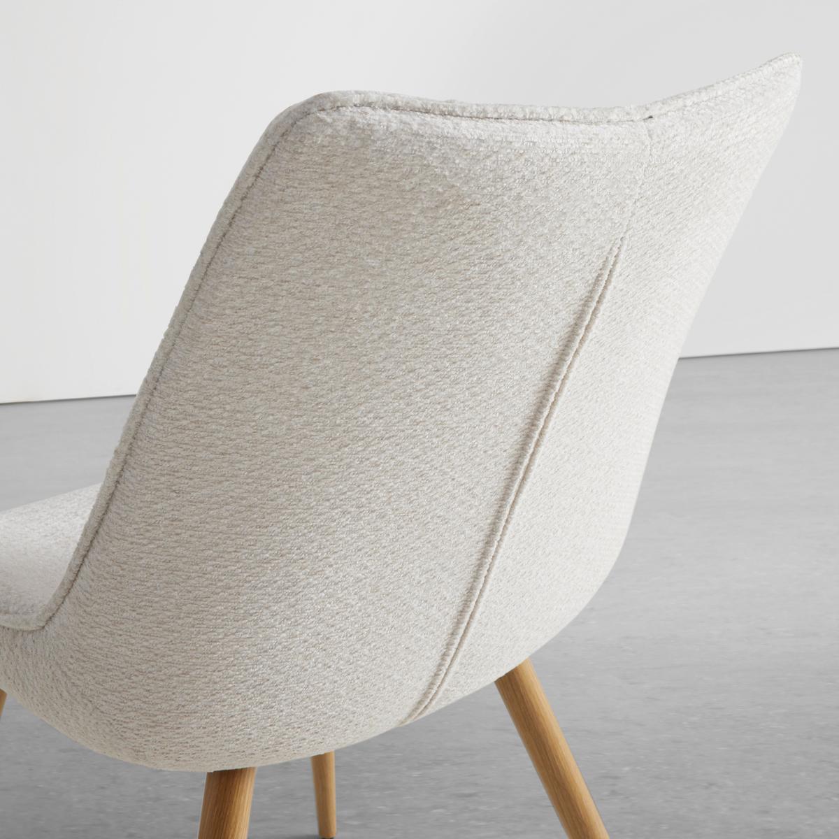 Stuhl Lou Beige/Eichefarben - Eichefarben/Beige, MODERN, Holz/Textil (52/84/60cm) - Mömax