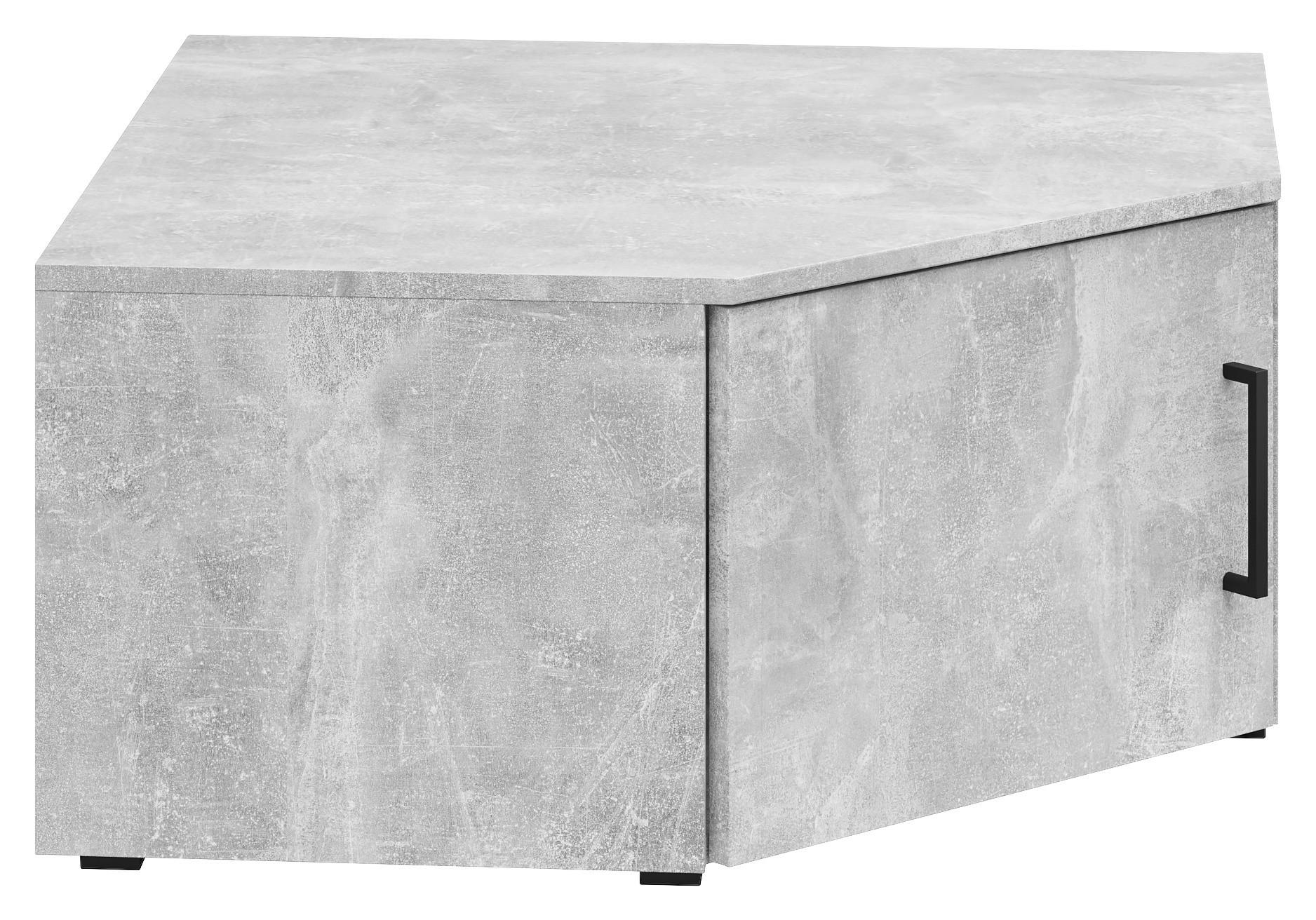 Aufsatzschrank Multistauraum Grau - Schwarz/Grau, Modern, Holzwerkstoff/Kunststoff (71,5/35/71,5cm) - Premium Living