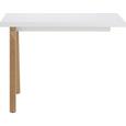 Anbauschreibtisch Weiß/Eiche - Eichefarben/Weiß, MODERN, Holzwerkstoff (100/73,8/60cm) - Premium Living Anbauschreibtisch Weiß/Eiche - Eichefarben/Weiß, MODERN, Holzwerkstoff (100/73,8/60cm) - Premium Living