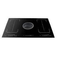 Kochfeld-Dunstabzug-Kombi IN4-DA-2FZA+W - Schwarz, MODERN, Metall (90/24.50/52cm) - PKM