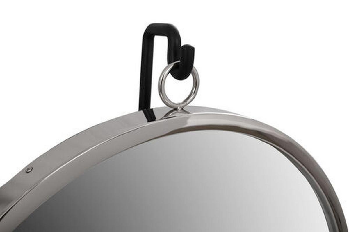 SCHMINKSPIEGEL EVFKD-BLK-SIV - Silberfarben/Schwarz, Lifestyle, Glas/Metall (41/75/14cm) - Kayoom