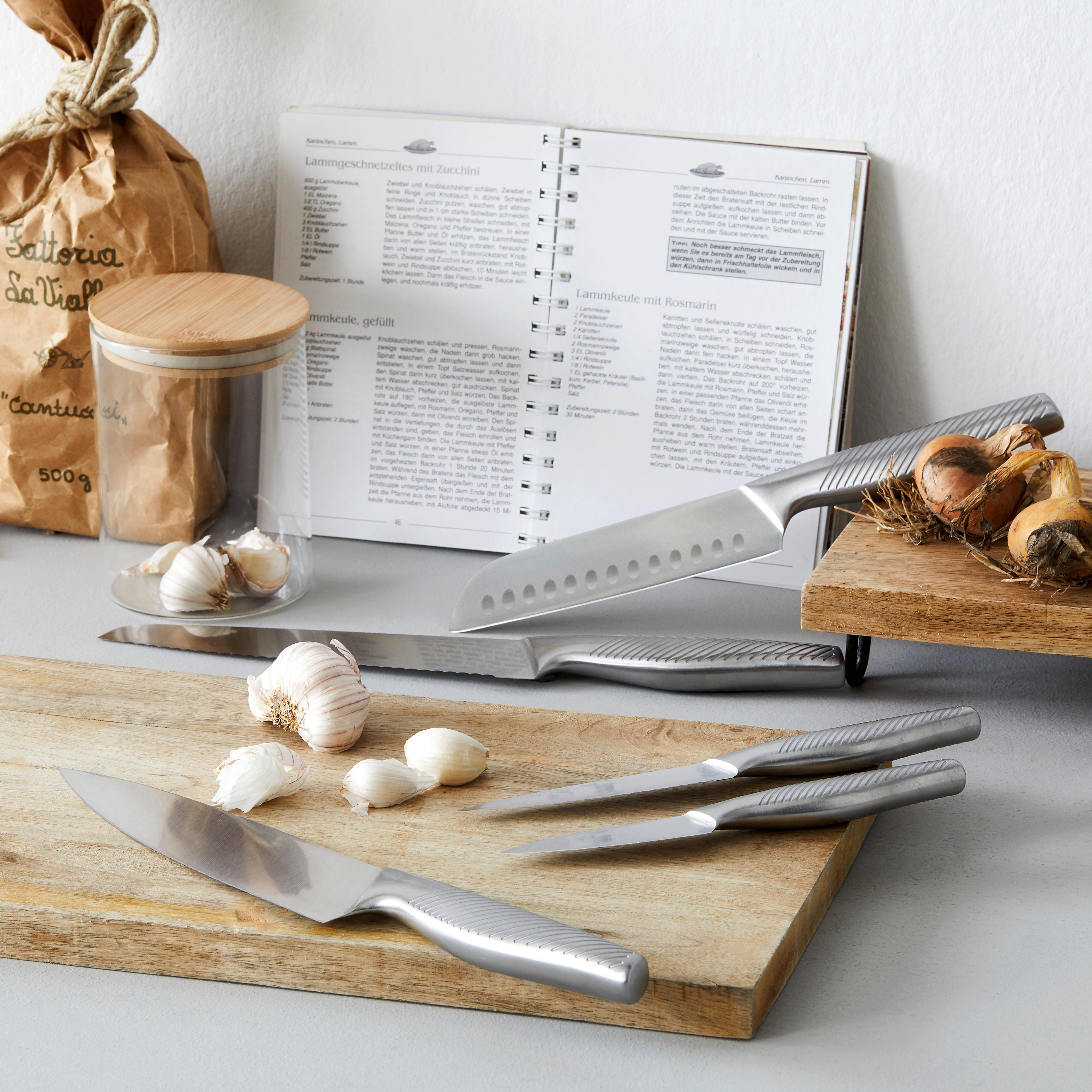 Nož Za Kruh Gourmet - barve nerjavečega jekla, Moderno, kovina (35cm) - Premium Living