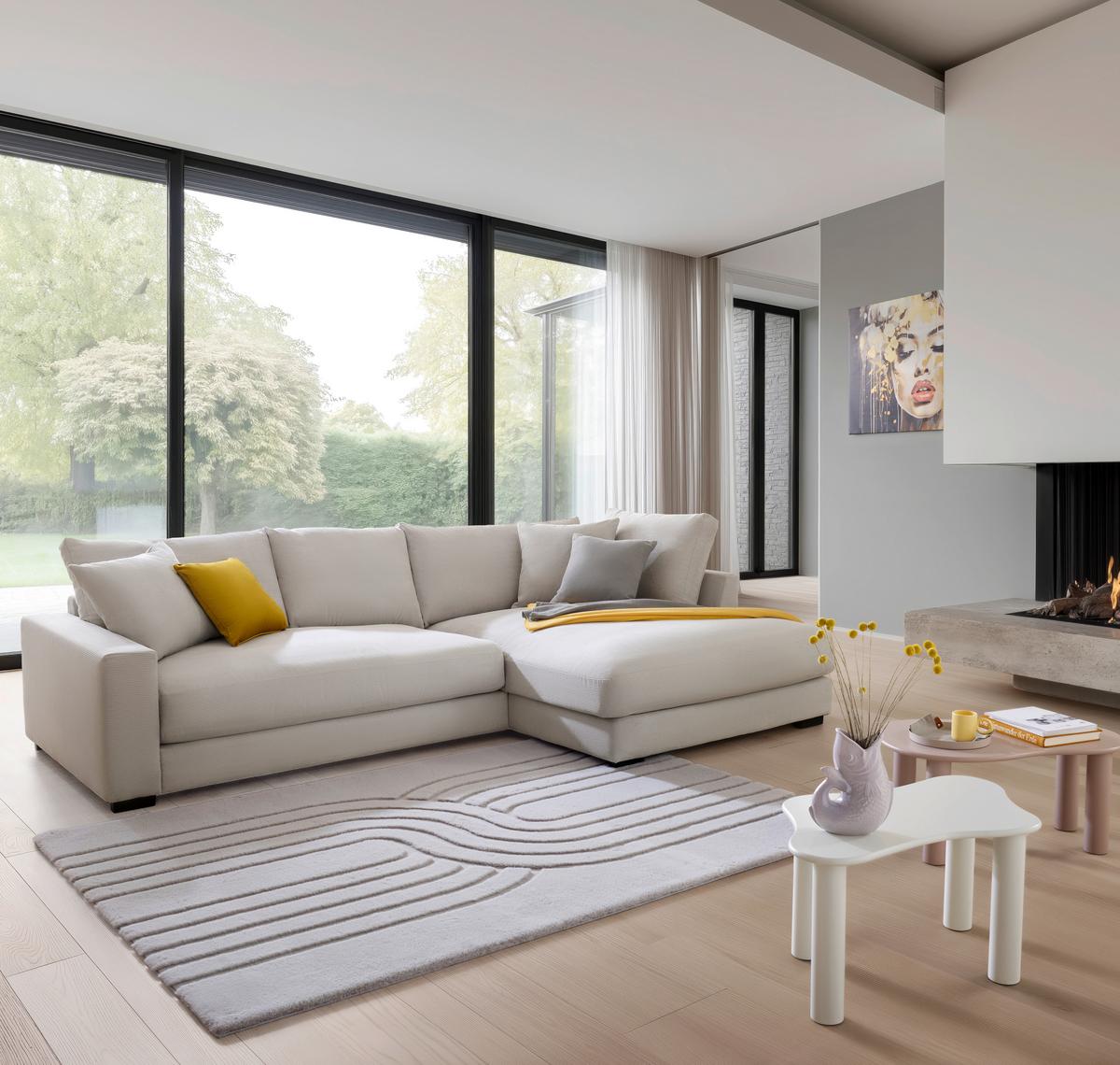 Sedežna Garnitura Pedro, Bež - bež, Moderno, tekstil (300/83/190cm) - Mömax