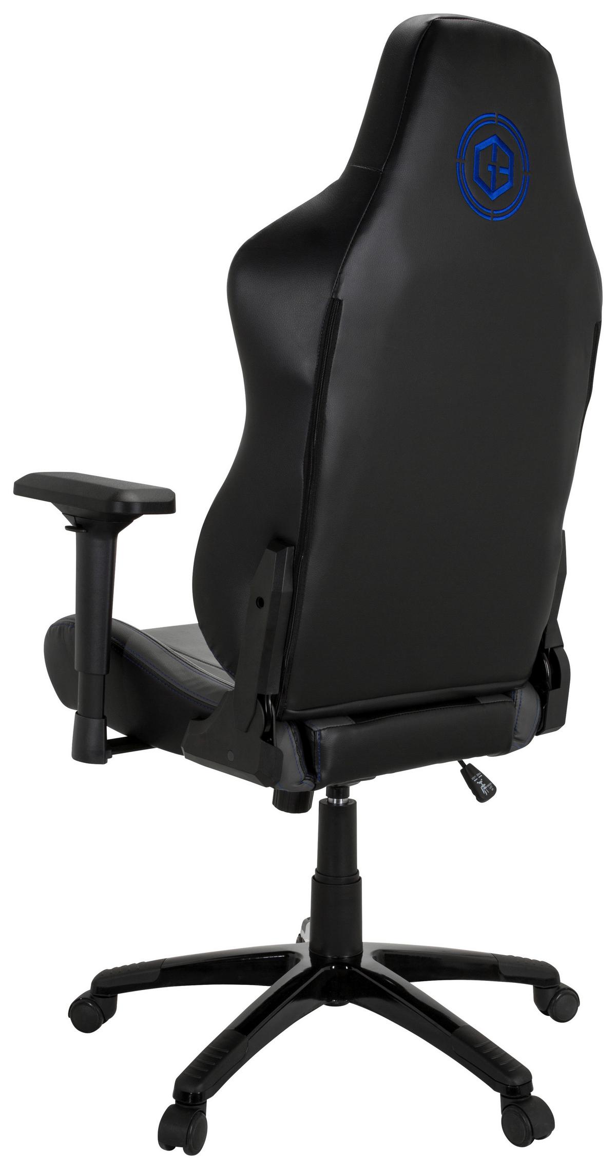 Gaming Stol Gamebreaker Polarys I, Siva, Modra - modra/siva, Moderno, umetna masa/tekstil (74/133/62cm) - MID.YOU