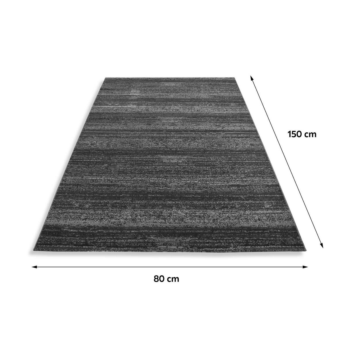 Webteppich Plus Grau ca. 80x150cm - Grau, Design, Textil (80/150cm) - Novel