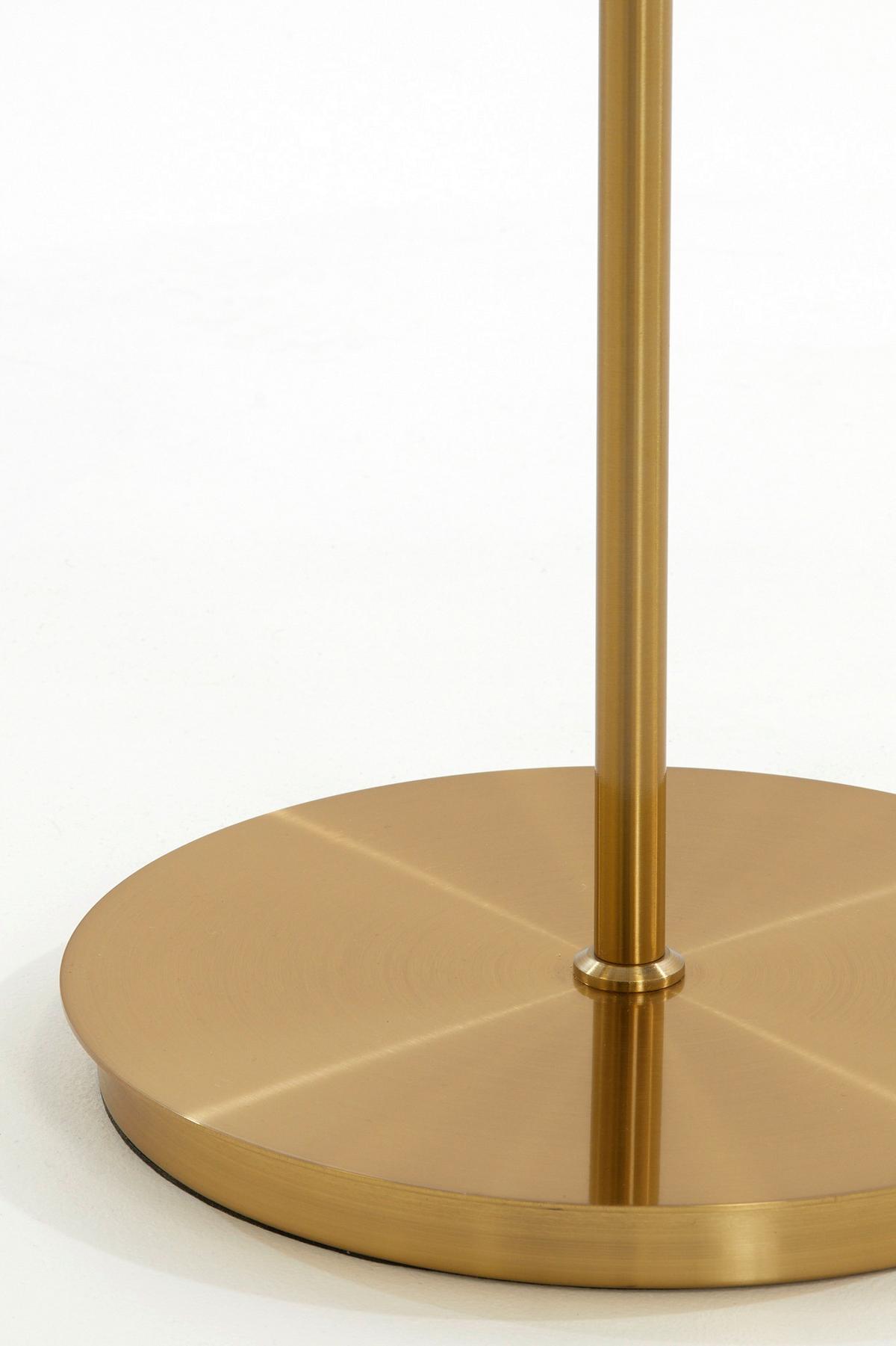 LAMPA STOJĄCA MAGDALA - kolor złoty, Design, metal (42/20/182cm) - Light & Living