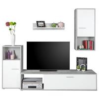 Regal Za Dnevni Boravak Aran - bijela/boje kroma, Moderno, drvni materijal/plastika (221/183,5/40cm) - Best Price