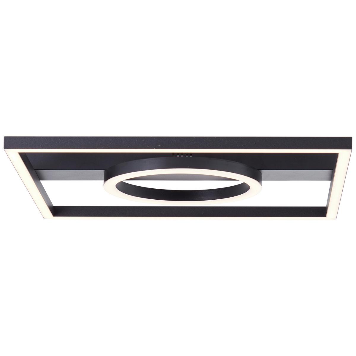 LED-Paneel Maureen Schwarz max. 24 Watt - Schwarz, Design, Kunststoff/Metall (5/40/40cm) - Brilliant