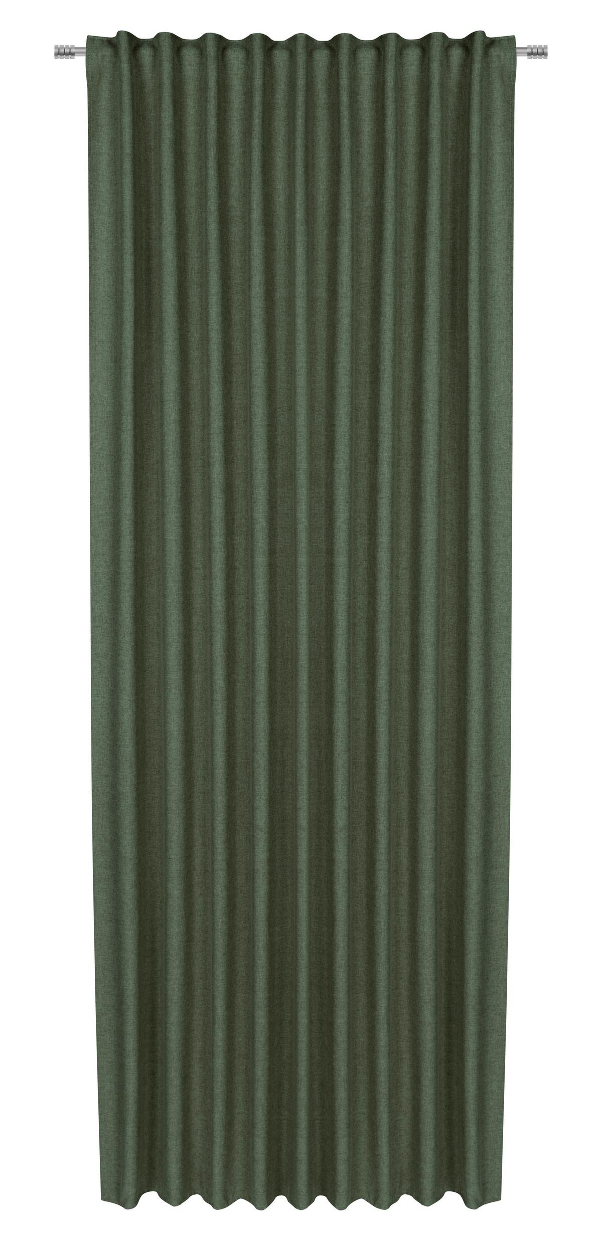 Fertigvorhang Ulrich in Grün ca. 135x245cm - Grün, Textil (135/245cm) - Modern Living