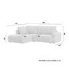 ECKSOFA GIA - Hellgrau/Schwarz, MODERN, Holz/Kunststoff (261/197cm) - Bessagi Home