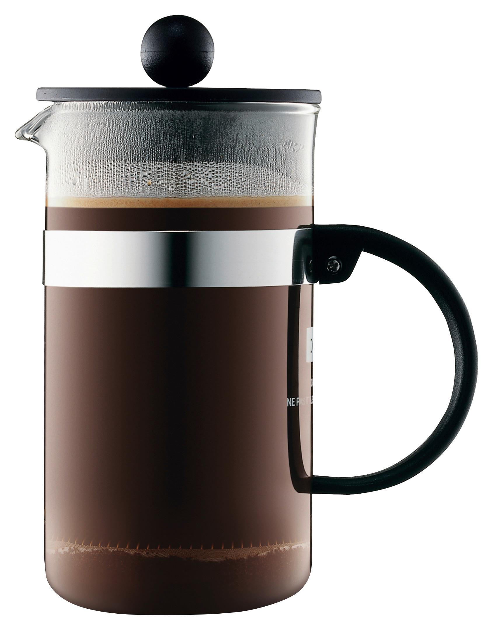 Kaffeebereiter Bodum-Bistro Schwarz ca. 0,35l - Schwarz, KONVENTIONELL, Glas/Kunststoff (11/18/8cm) - Bodum