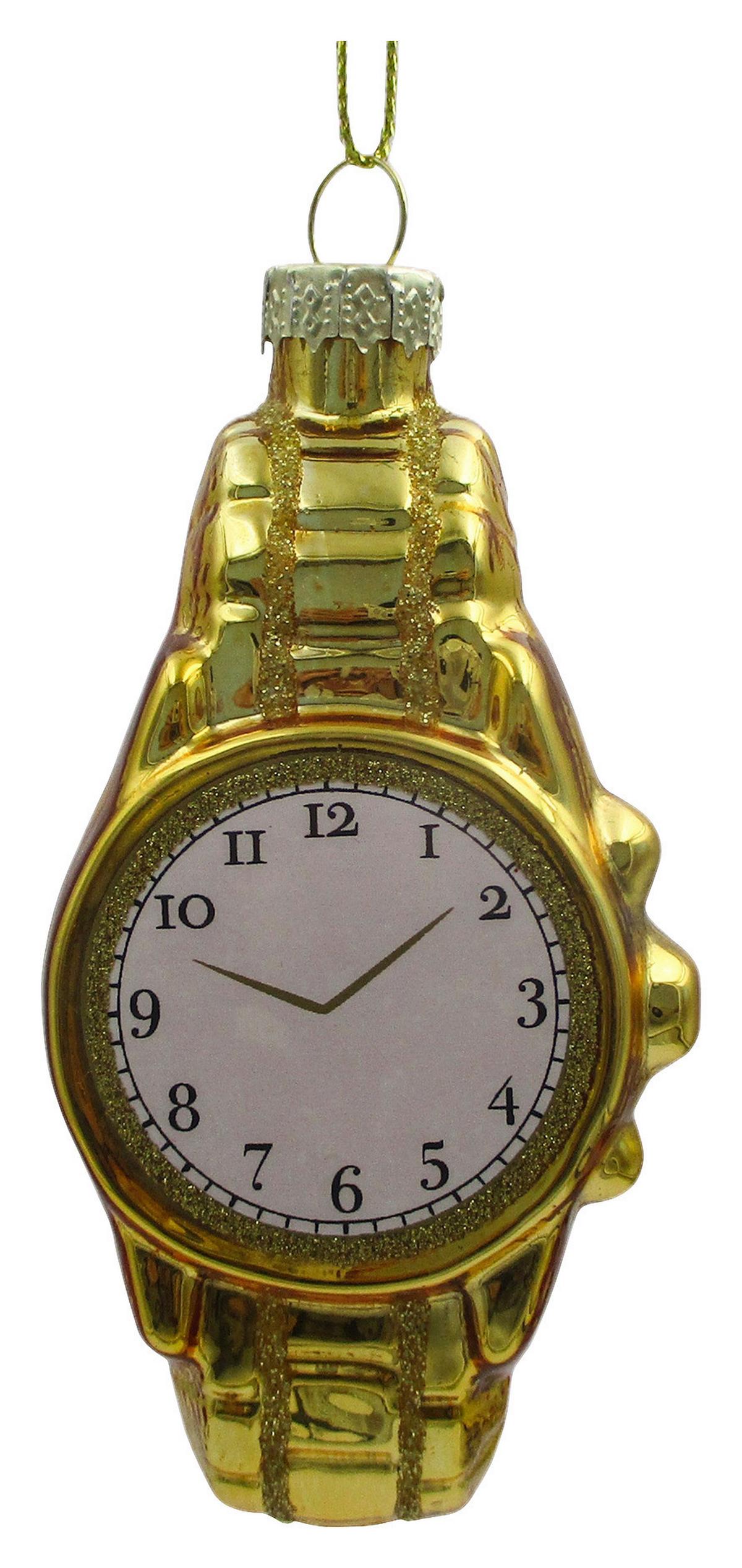 Christbaumanhänger Figures Weiß/Goldfarben - Goldfarben/Weiß, Glas/Textil (5/10/3,5cm) - Mömax