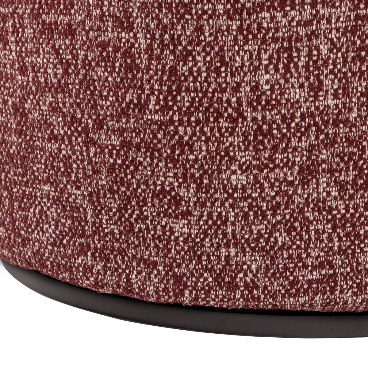 Cocktailsessel Serra Bordeaux - Bordeaux/Schwarz, Design, Kunststoff/Textil (70/68/77cm) - Livetastic