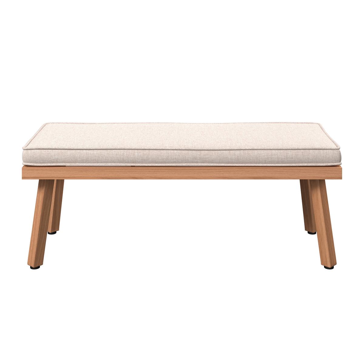 LOUNGEGARNITUR PORTO - Beige/Schwarz, Modern, Glas/Kunststoff