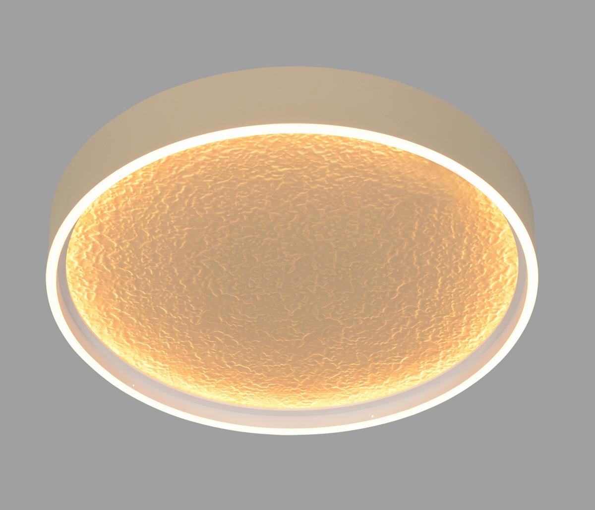 LAMPA SUFITOWA LED 9069-113M BORMES - kolor piaskowy, Basics, tworzywo sztuczne/metal (40/6,5cm)