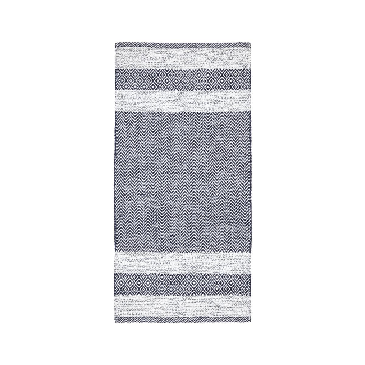 Ročno Tkana Preproga Elisa - temno siva/bela, Moderno, tekstil (60/120cm) - Modern Living