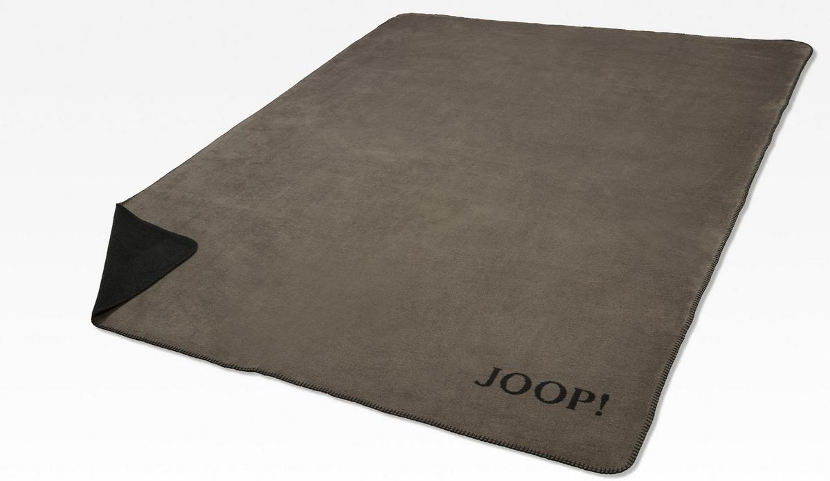 KOC DOMOWY JOOP! UNI- DOUBLEFACE - antracytowy/taupe, Basics, tkanina (150/200cm) - Joop!