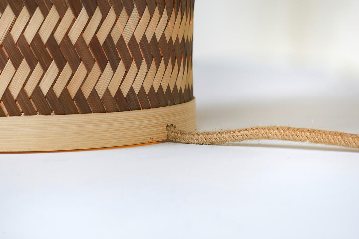 Namizna Svetilka Barbados, Rjava, Bambus - naravne barve/rjava, Basics, naravni materiali (25/27cm) - Good & Mojo