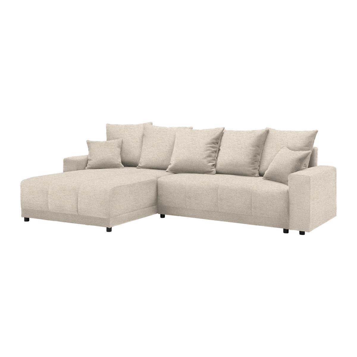 Ecksofa Alatri Beige - Beige/Schwarz, MODERN, Kunststoff/Textil (289/90/176cm) - Based