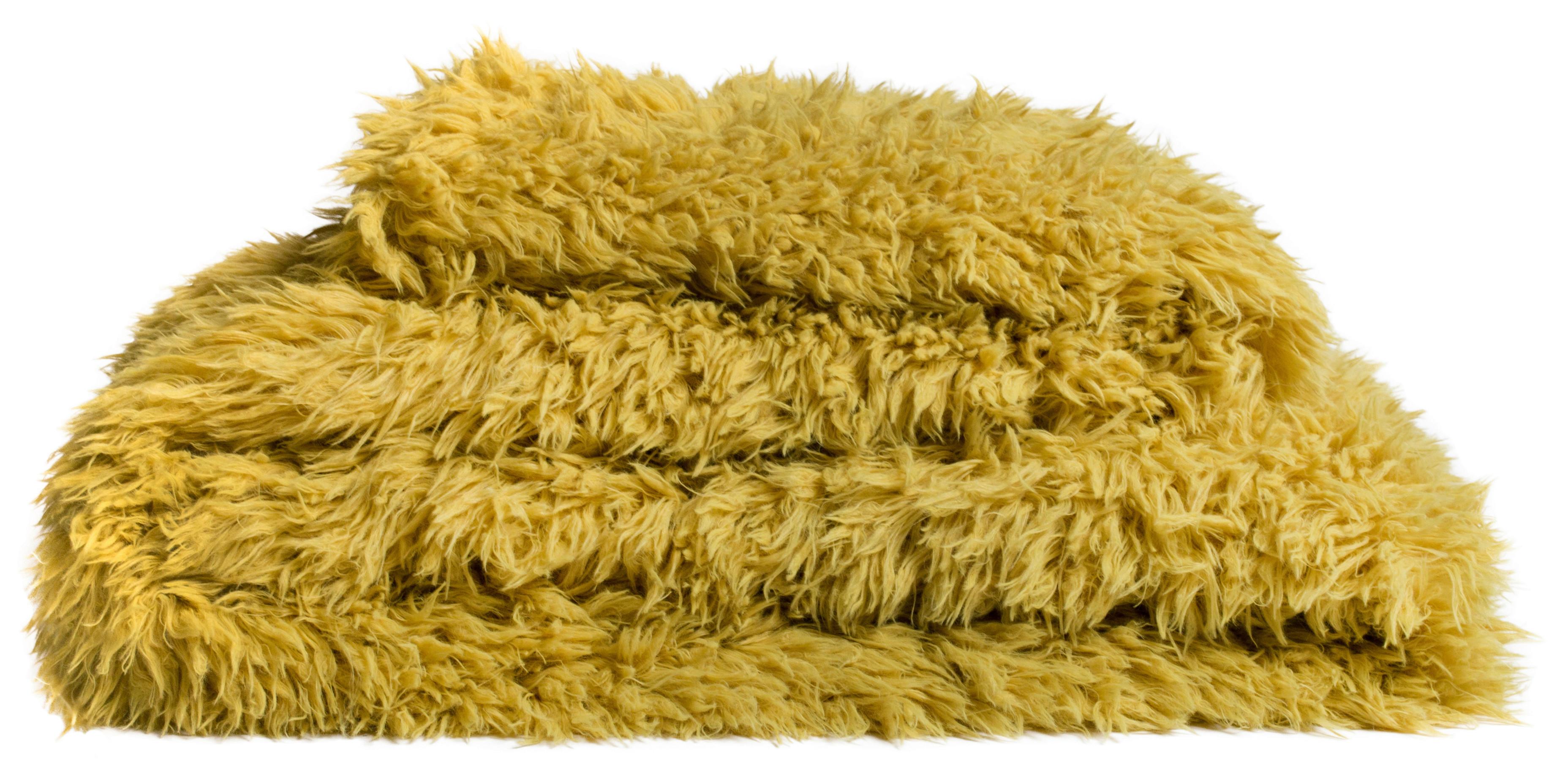 KOC FUTRZANY 203230 REBORN - curry, Basics, tkanina (140/190cm) - Zoeppritz