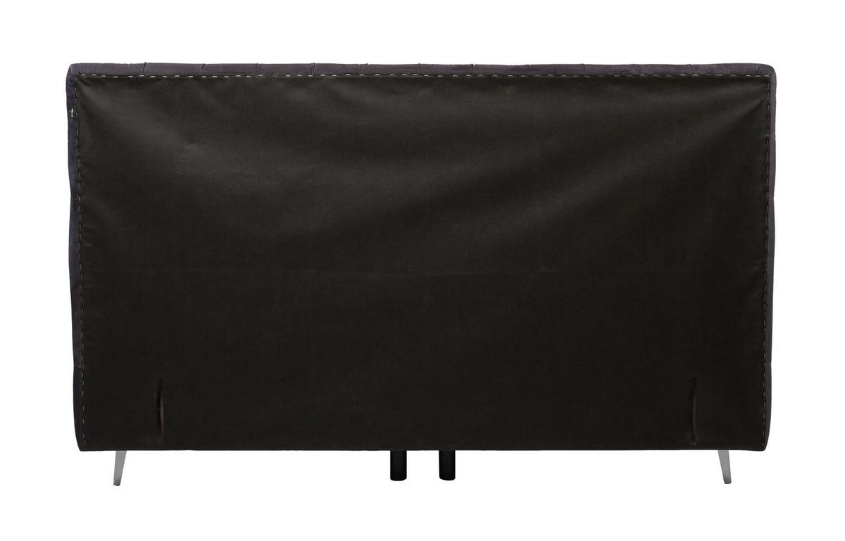 Postelja Boxspring One - barve kroma/črna, Konvencionalno, tekstil (180/200cm)