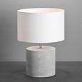 Tischleuchte Stella - Creme, Stein/Textil (32/32/44,5cm) - MÖMAX modern living