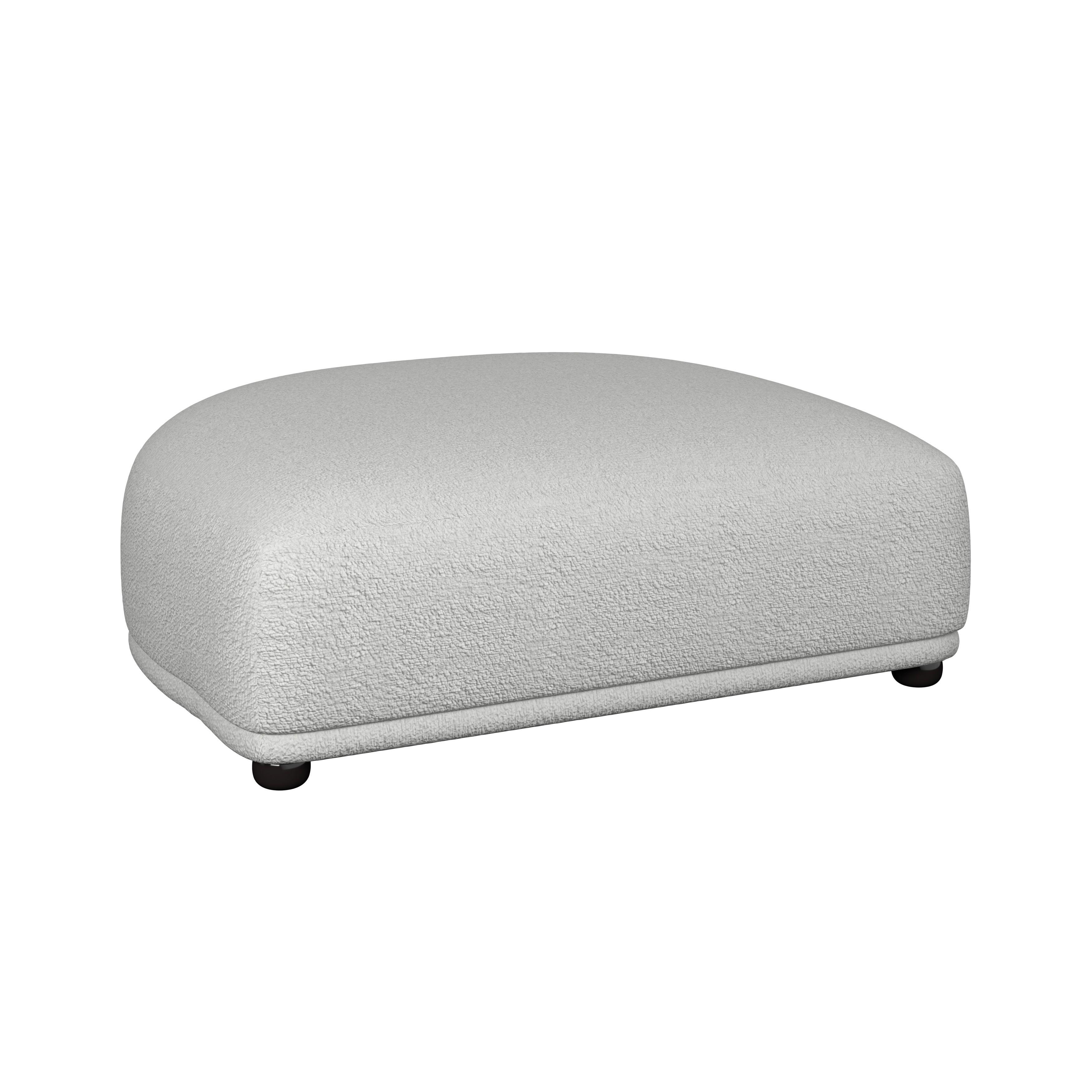 HÖRNSOFFA KIRA - vit/svart, Modern, trä/textil (408/108cm) - Bessagi Home