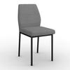 STOL CORI - ljusgrå/svart, Modern, metall/trä (45/87/57cm) - Bessagi Home