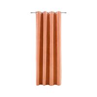 ZAVESA Z OBROČKI VELOURS - terakota, Konvencionalno, tekstil (140/245cm) - Modern Living
