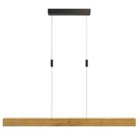 LAMPA WISZĄCA LED 143759 RHÖN XS UP/DOWN *WW* - kolor dębowy/czarny, Natur, metal/drewno (89/7/150cm) - Waldwelt