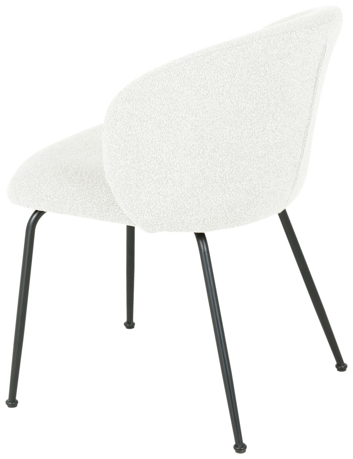 KRZESŁO CHICA - beżowy/czarny, Design, metal/tkanina (57/79/59cm) - Xora