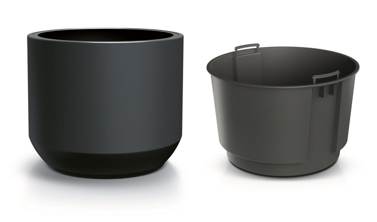 Kaspó Heos Minimal - fehér, Basics, műanyag (30cm)